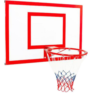 Баскетбольный щит Newt Jordan с кольцом и сеткой 1200 х 900 мм (NE-MBAS-3-450G) лучшая модель в Житомире
