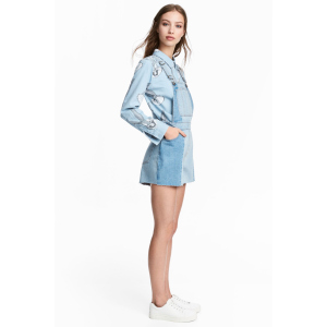 Напівкомбінезон джинсовий H&amp;M 4989906RP12 36 Блакитний (PS2030000034918) ТОП в Житомирі