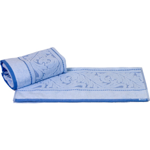 Махровое полотенце с жаккардовым бордюром Hobby Sultan 50x90 Blue (8693675947484) рейтинг