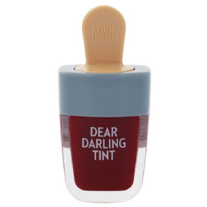 Увлажняющий гелевый тинт для губ Etude House Dear Darling Water Gel Tint Ice Cream PK004 Red Bean Red 4.5 г (8809667985260) ТОП в Житомире