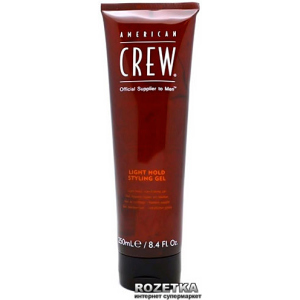 хороша модель Гель American Crew Light Hold Styling Gel для слабкої фіксації волосся 250 мл (669316076057)