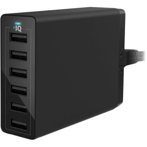 Зарядний пристрій Anker PowerPort 60W 6xUSB V3 Black (A2123L12)