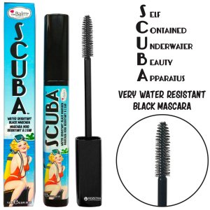 Водостійка туш для вій TheBalm Scuba Water Resistant Black Mascara 9.8 мл (681619810343) в Житомирі