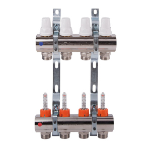 Коллектор Icma 1" 4 выхода, с расходомером №K013 лучшая модель в Житомире