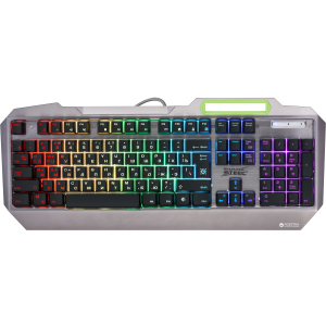 Клавіатура провідна Defender Stainless steel GK-150DL RGB USB (45150)