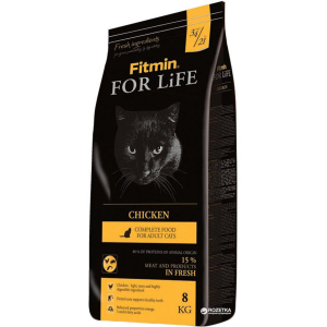 Сухой корм для кошек Fitmin Cat For Life Chicken - 8 кг (8595237014842) лучшая модель в Житомире