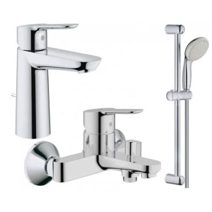 Набір змішувачів для ванни Grohe BauEdge M 3в1 123367M (23758000+32820000+27598001) краща модель в Житомирі