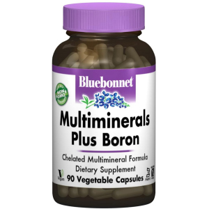 Минералы Bluebonnet Nutrition Мультиминералы + Бор с Железом 90 гелевых капсул (743715002104) в Житомире