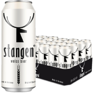 Упаковка пива Stangen Weiss Bier світле нефільтроване 4.9% 0.5 х 24 шт (4260556080093) краща модель в Житомирі