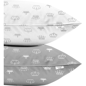 Набір наволочок Cosas Set Pillow Crown Grey 50х70 2 шт (4822052023563) рейтинг