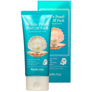 Очищувальна маска-плівка FarmStay White Pearl Peel Off Pack з перлами 100 г (8809480772368)