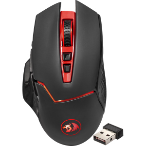 Миша Redragon Mirage IR Wireless Black/Red (74847) краща модель в Житомирі