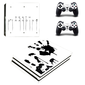 Виниловые наклейки на PS4 PRO и Dualshock Death Stranding Sony PlayStation 4 Pro Custom Skin Playsole Vinyls (PV1003)