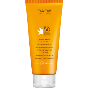 Солнцезащитный лосьон BABE Laboratorios SPF 50 водостойкий 200 мл (8437011329370) лучшая модель в Житомире