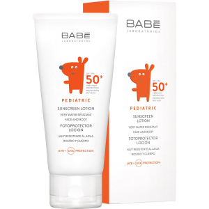 Дитячий сонцезахисний лосьйон BABE Laboratorios SPF 50 100 мл (8437011329400) краща модель в Житомирі