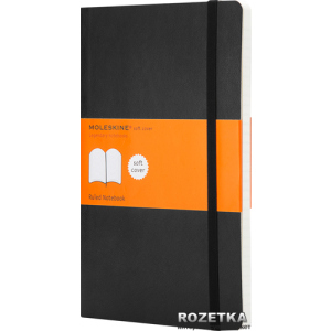 Нотатник Moleskine Classic 13 х 21 см 192 сторінки в лінійку Чорна (9788883707162) ТОП в Житомирі