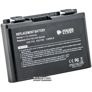 Акумулятор PowerPlant для Asus F82 Black (11.1V/5200mAh/6Cells) (NB00000058) надійний