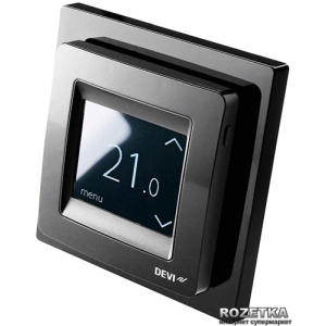 Терморегулятор DEVI DEVIreg Touch Black (140F1069) краща модель в Житомирі