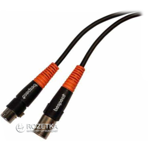 Мікрофонний кабель Bespeco SLFM900 9 м Black/Orange (23-3-8-3) надійний