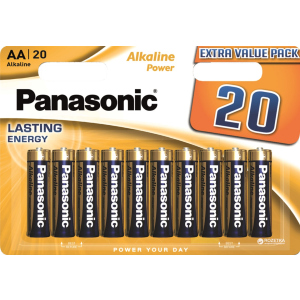 Батарейки Panasonic Alkaline Power лужні AA блістер, 20 шт (LR6REB/20BW) ТОП в Житомирі