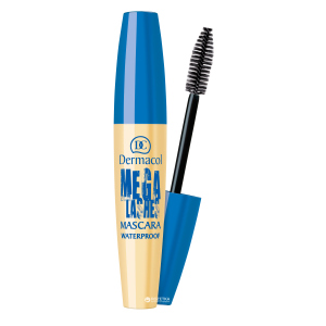 Водостійка туш для вій Dermacol Make-Up Mega Lashes 13 мл Чорна (85957787) в Житомирі