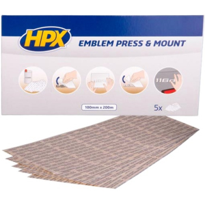 Клей HPX Emblem Press&Mount для монтажа эмбле м на автомобиль 100 мм x 200 мм Прозрачная (EP1020) надежный