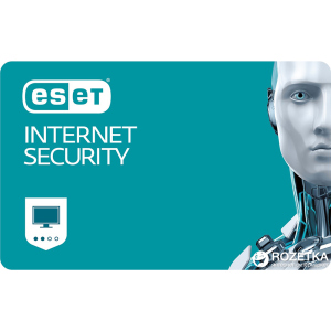 Антивірус ESET Internet Security (2 ПК) ліцензія на 1 рік Базова (електронний ключ в конверті) в Житомире