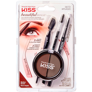 Набор для моделирования бровей Kiss Beautiful Brow Kit (731509567311) лучшая модель в Житомире