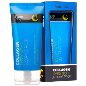 Ночная маска для лица FarmStay Collagen Every Night Sleeping Pack с коллагеном 120 мл (8809639172452) ТОП в Житомире