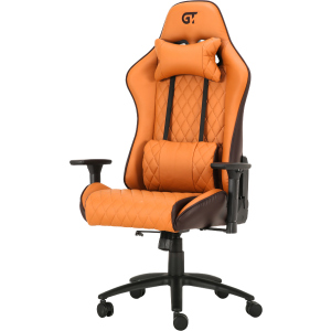 Крісло для геймерів GT RACER X-2540 Brown/Orange краща модель в Житомирі