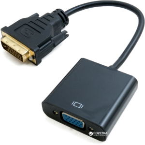 купить Адаптер Extradigital DVI-D Dual Link (M) - VGA (F) 0.15 м Black (KBV1685)