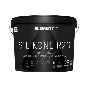 Фасадная декоративная штукатурка SILIKONE R20 ELEMENT PRO 25 кг надежный