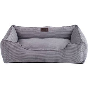 Лежак для собак Harley and Cho Dreamer 90х60 см з бортами Grey Velvet (3100096) ТОП в Житомирі