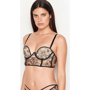 Бюстье Victoria's Secret 721458707 36D Бежевий/Чорний (1159750812) ТОП в Житомирі