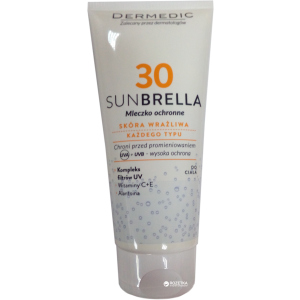 Солнцезащитное молочко Dermedic Sunbrella Для безопасного загара SPF 30 200 мл (5906739782857) лучшая модель в Житомире