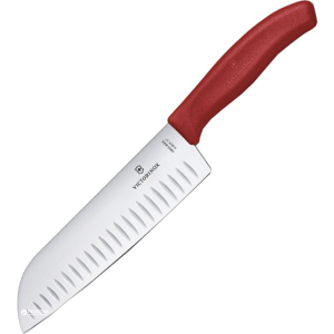 Кухонный нож Victorinox SwissClassic Santoku 17 см Красный (6.8521.17G) рейтинг