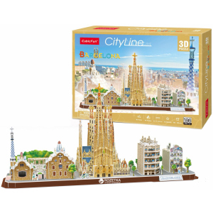 3D пазл CubicFun City Line Barcelona (MC256h) (6944588202545) в Житомире