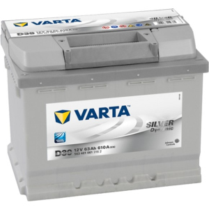 Автомобильный аккумулятор Varta Silver Dynamic 63А (+/-) D39 (610EN) (563401061) ТОП в Житомире