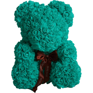 М'яка іграшка UFT Bear Flowers Ведмедик з троянд Turquoise 27 см (BB3) (4820176249104) в Житомирі