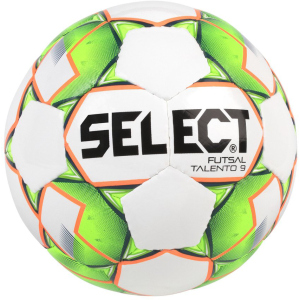 Мяч футзальный Select Futsal Talento 9 №2 White-Green-Orange (5703543187126) ТОП в Житомире