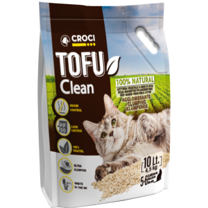 Наполнитель для кошачьего туалета Croci Тофу Clean 10 л (8023222138124) в Житомире