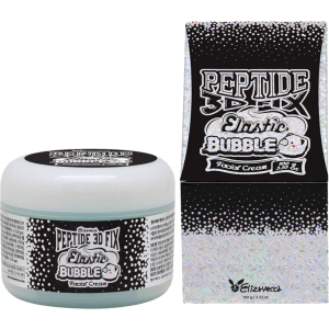 Омолаживающий пузырьковый крем для лица Elizavecca Peptide 3d Fix Elastic Bubble Facial Cream 100 г (8809624500062) в Житомире