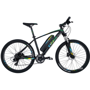 Електровелосипед TRINX E-Bike X1E 17 Matt-Black-Green-Blue (X1EMBGB) в Житомирі