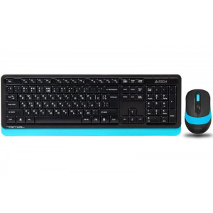 Комплект (клавиатура, мышь) беспроводной A4Tech FG1010 Black/Blue USB лучшая модель в Житомире