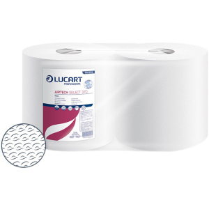 Бумажные полотенца Lucart Airtech Select 370 1 слой 370 отрывов 2 рулона (851255) ТОП в Житомире