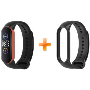 Xiaomi Mi Band 5 MiJobs Dual Color Black/Orange (MJ5-DSS005BO) лучшая модель в Житомире