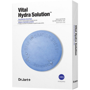 Зволожуюча маска з гіалуроновою кислотою Dr.Jart+ Dermask Water Jet Vital Hydra Solution 30 г x 5 шт (8809642712218) краща модель в Житомирі