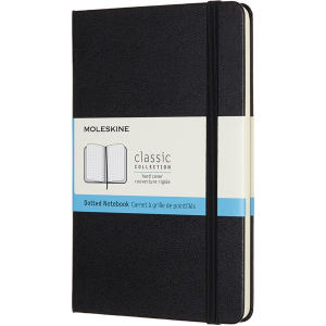 Нотатник Moleskine Classic 11,5 х 18 см 192 сторінок у крапку Чорна (8058647626611) в Житомирі