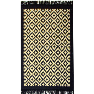 Килим IzziHome Lara LR01 Siyah Sari 80 x 125 (2200000552365) краща модель в Житомирі