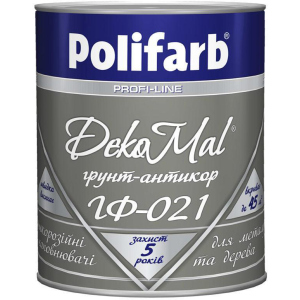 Грунтовка Polifarb Profi-Line ГФ-021 DekoMal 2.7 кг Серая (PB-113062) в Житомире